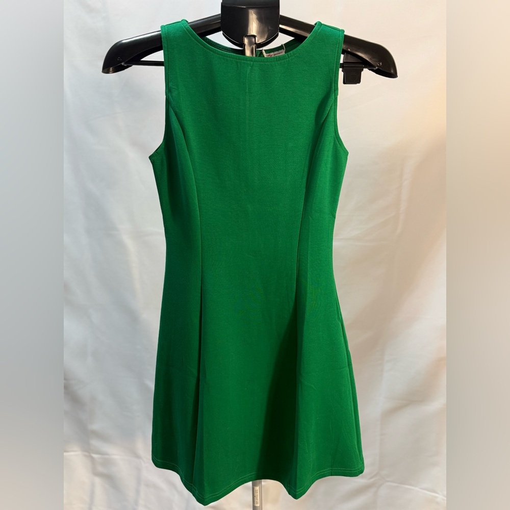 Vibrant Green & Flare Mini Dress  | Size XS